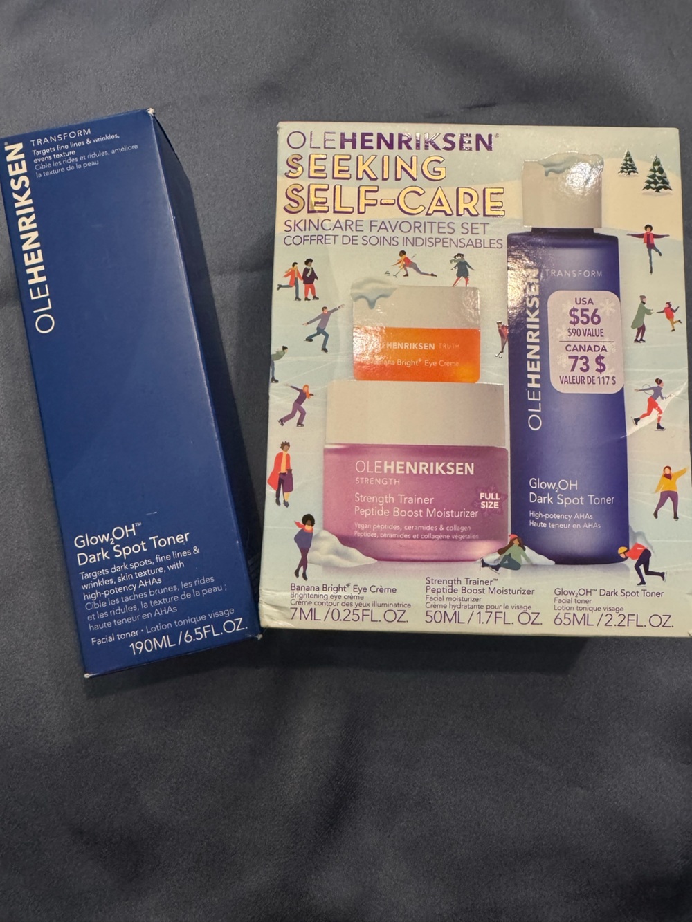 Ole Henriksen Toner and Skincare Set - full size toner and moisturizer